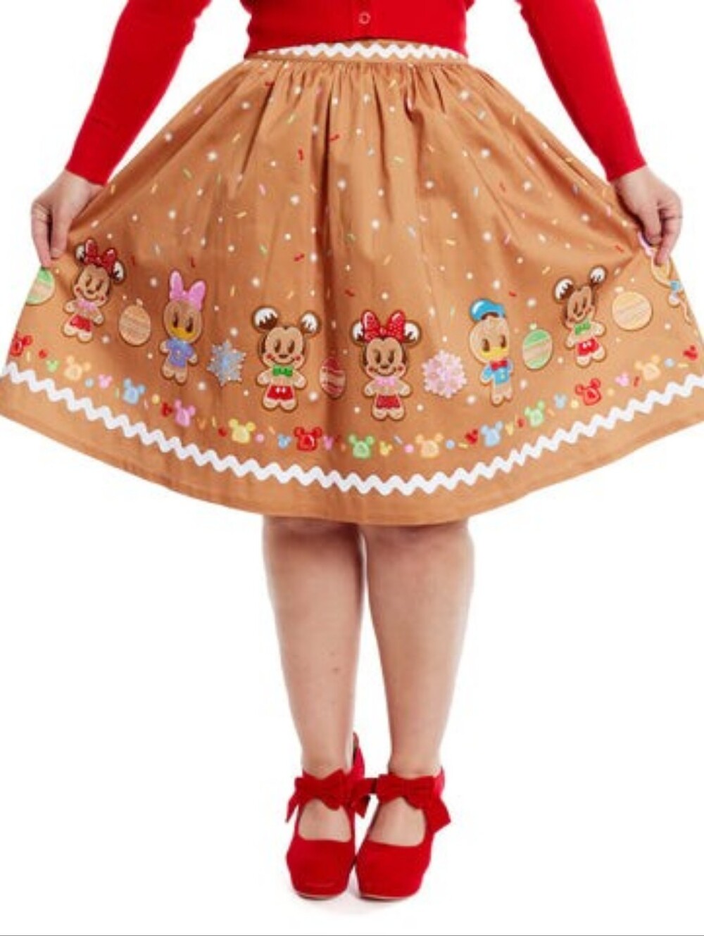 Loungefly Stitch Shoppe Disney Gingerbread Friends Sandy Skirt